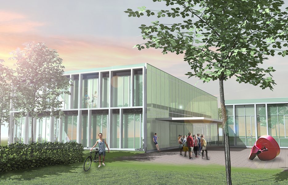 Blick auf den Eingang